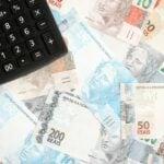 Calculadora, dinheiro