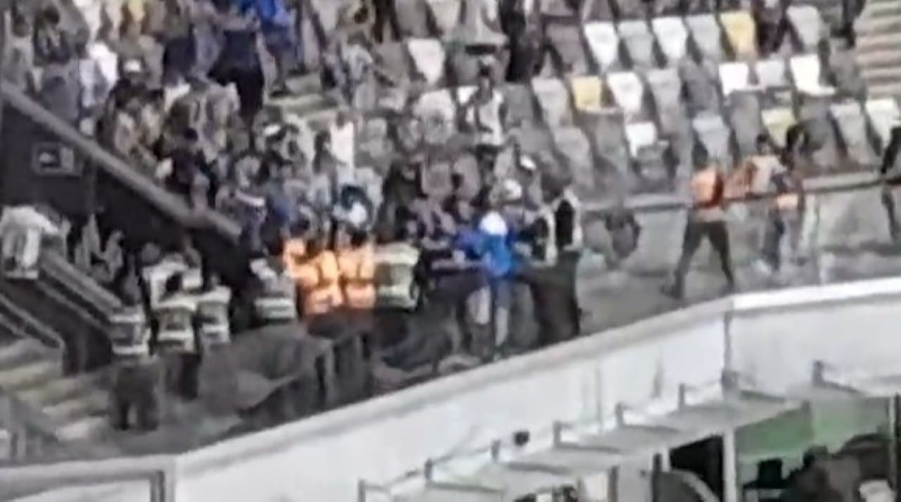 Confusão jogo godoy cruz x atletico mg