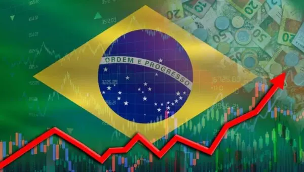 Economia gráfico financeiro