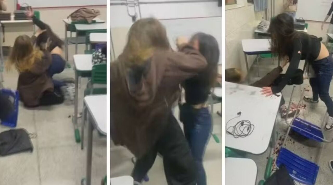 Estudente facada na escola