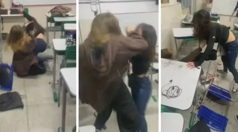 Estudente facada na escola