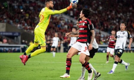 Everson e Pedro no jogo da copa do brasil Atlético-MG x Flamengo