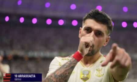 Gol de arrascaeta primeiro tempo