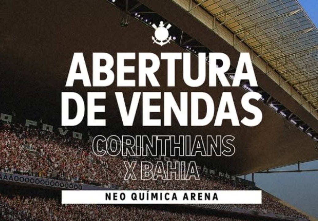 Ingressos Corinthians x Bahia