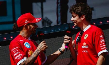 Lewis Hamilton e Charles Leclerc