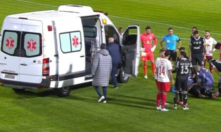 Marlon Freitas choque de cabeça