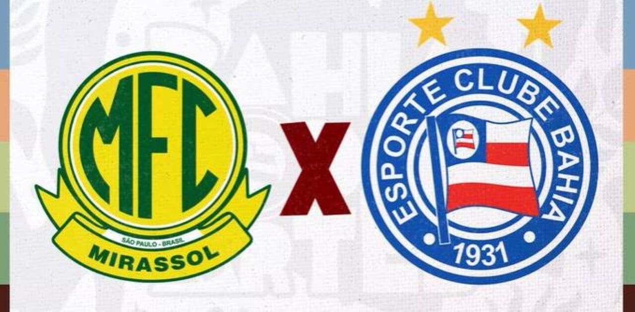 Onde assistir ao vivo Mirassol x Bahia: confronto direto agita 22ª rodada do Brasileirão Série A às 18h30