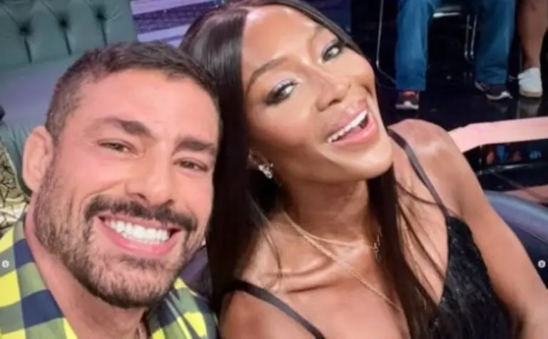 Naomi Campbell e Cauã Reymond