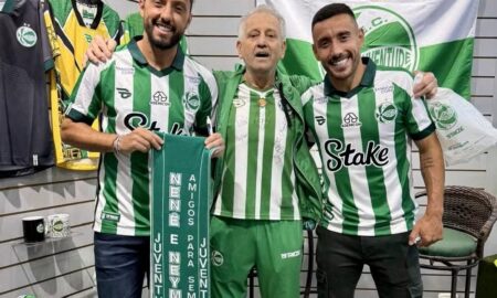 Nenê e Alan Ruschel separam presente para Neymar