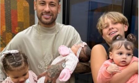 Neymar e filhos