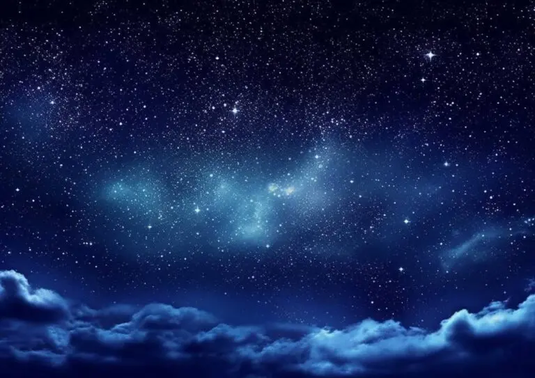 Noite estrelada, estrela no espaço