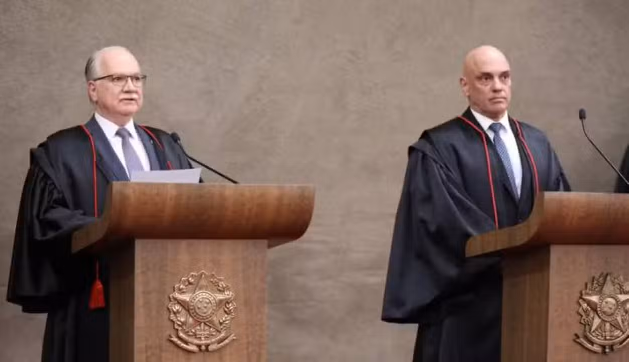 O ministro Edson Fachin, que antecedeu Moraes na presdência do TSE