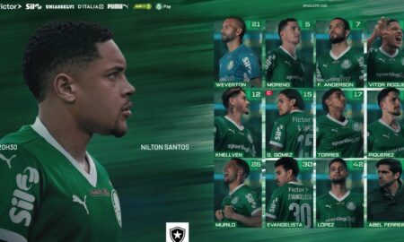 Palmeiras confirmado contra botafogo