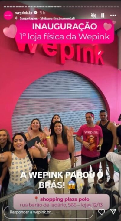 Primeira loja fisica da wepink inaugura