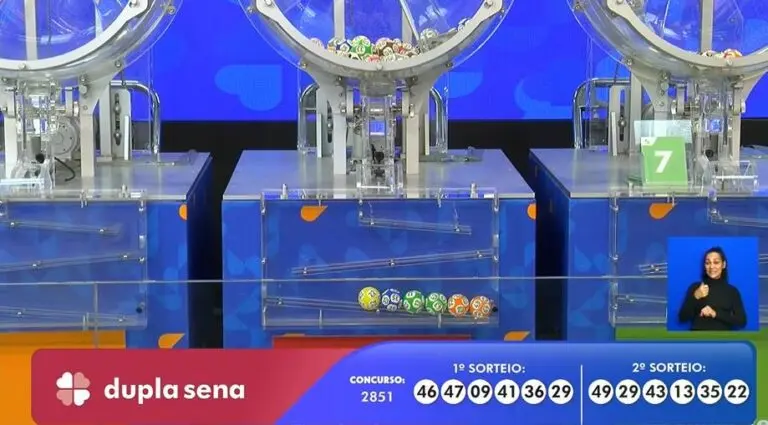 Resultado Dupla Sena 2851
