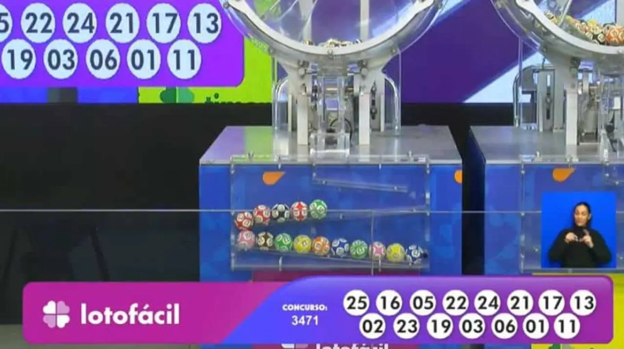 Resultado Lotofácil 3471 com prêmio de R$ 1,8 milhão nas Loterias Caixa: 25 - 02 - 16 - 23 - 05 - 19 - 03 - 24 - 06 - 21 - 01 - 17 - 11 - 13