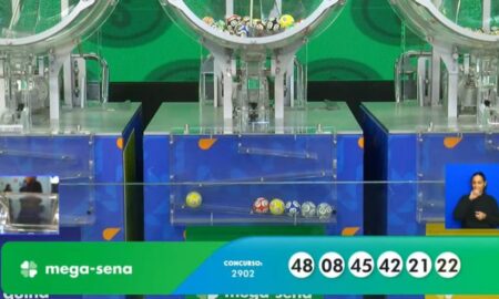 Resultado Mega-Sena 2902 paga prêmio acumulado R$ 55 milhões nas Loterias Caixa: 48 - 08 - 45 - 42 - 21 - 22
