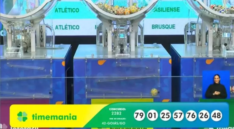 Resultado Timemania 2282