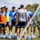 Rogério Ceni e jogadores do Bahia