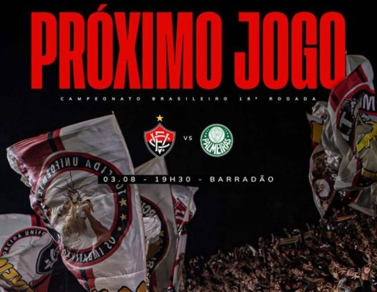 Vitória x Palmeiras ao vivo agita Barradão na 18ª rodada do Brasileirão com estreias e desfalques