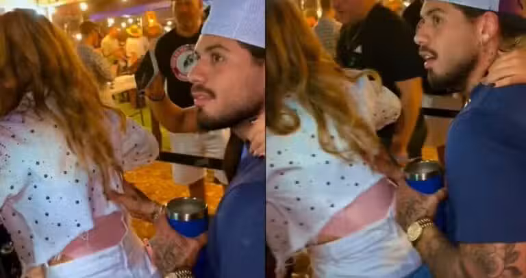 Zé Felipe surge na garupa de cantora duda