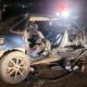 Oito pessoas morrem e duas ficam feridas após acidente em rodovia de Guaxupé, MG — Foto: Corpo de Bombeiros