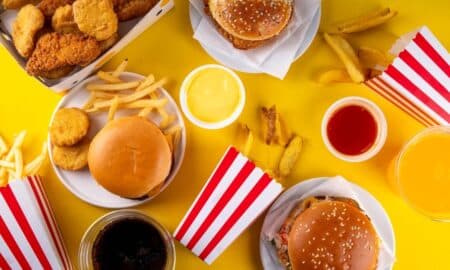 Alimentos processados, lances, comida