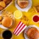Alimentos processados, lances, comida