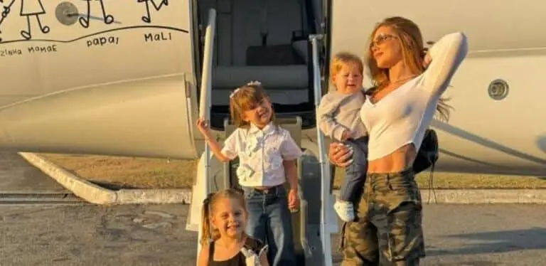 Virginia Fonseca com os filhos