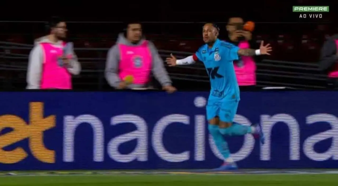 neymar gol no santos