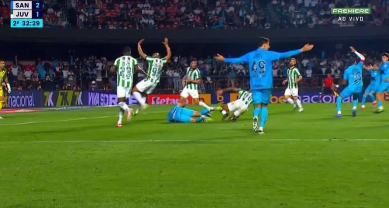 penalti para o santos