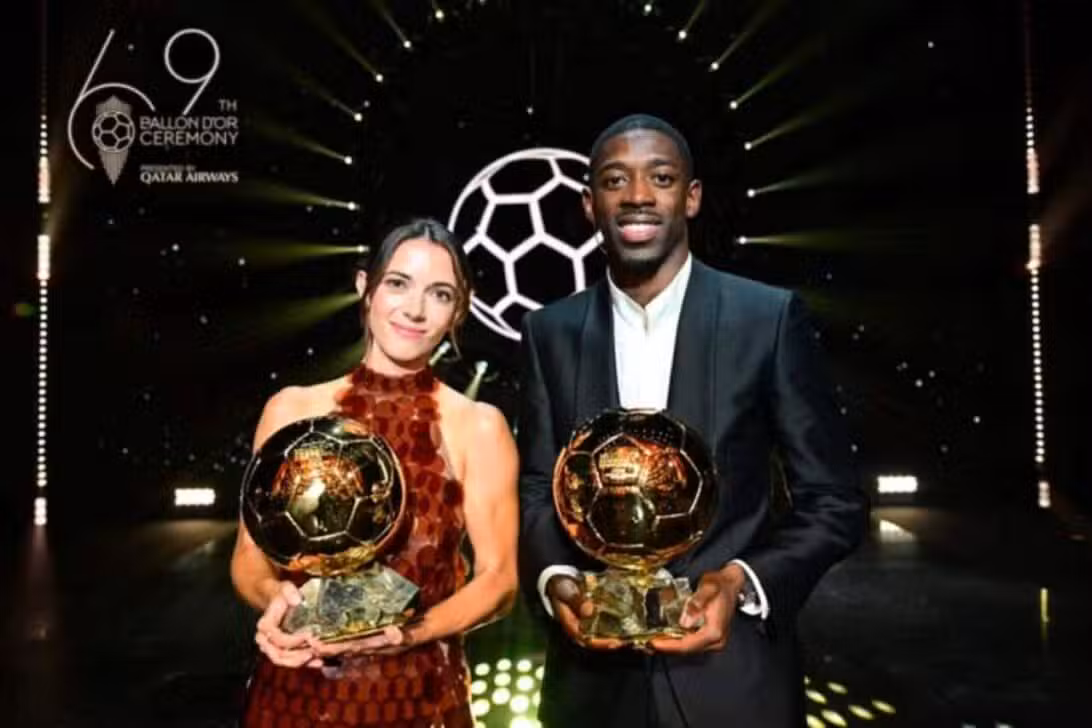 Aitana Bonmatí e Ousmane Dembélé