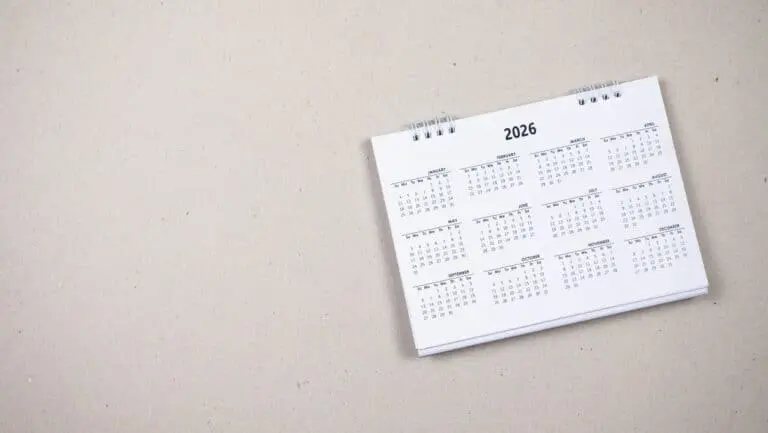 Calendário 2026