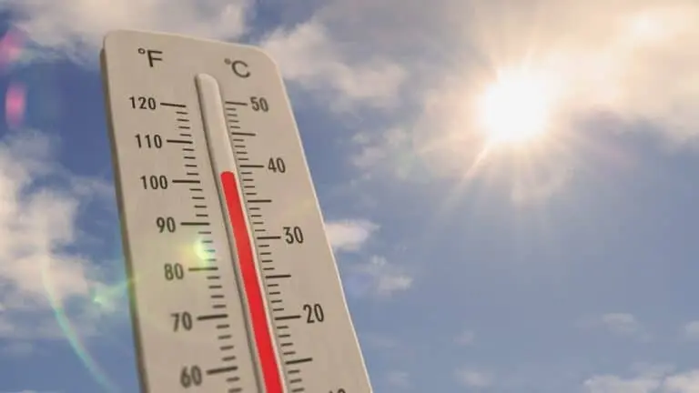 Calor, termômetro, altas temperaturas