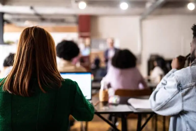 Curso de capacitação, alunos