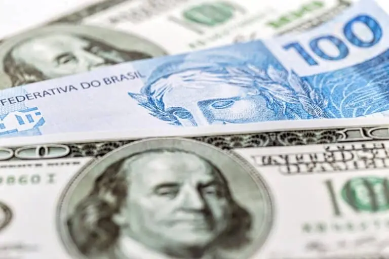 Dólar, cédula de cem reais