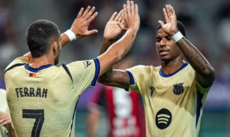 Ferran Torres e Marcus Rashford no Barcelona
