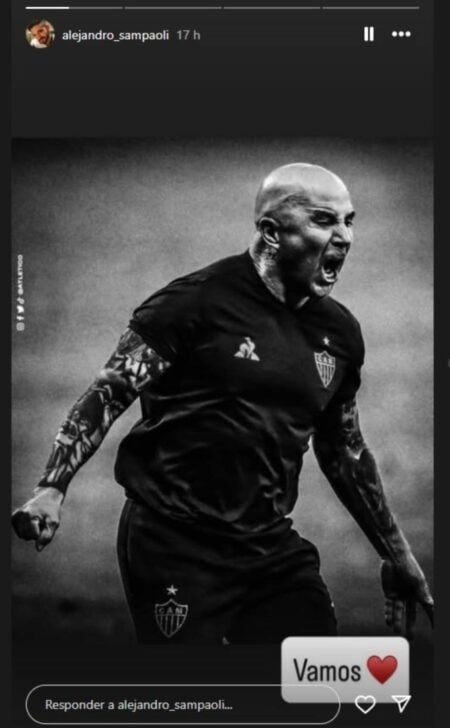 Filho de Sampaoli celebra