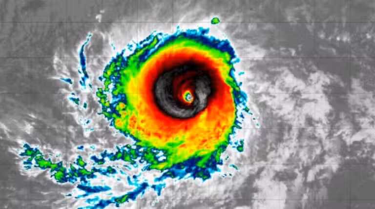 Satellite images of Hurricane Kiko