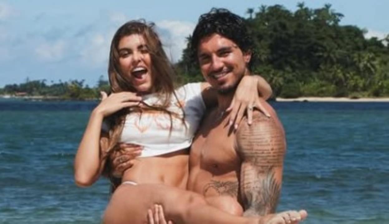 Isabella Arantes e Gabriel Medina