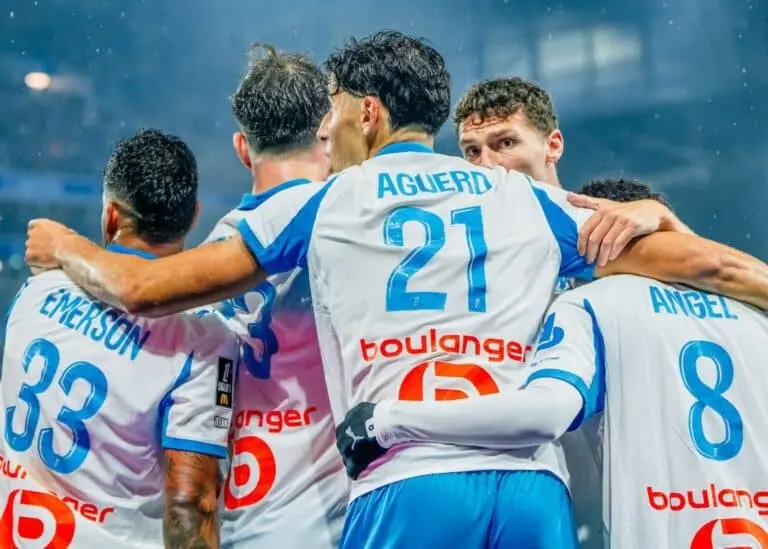 Jogadores do Olympique de Marselha
