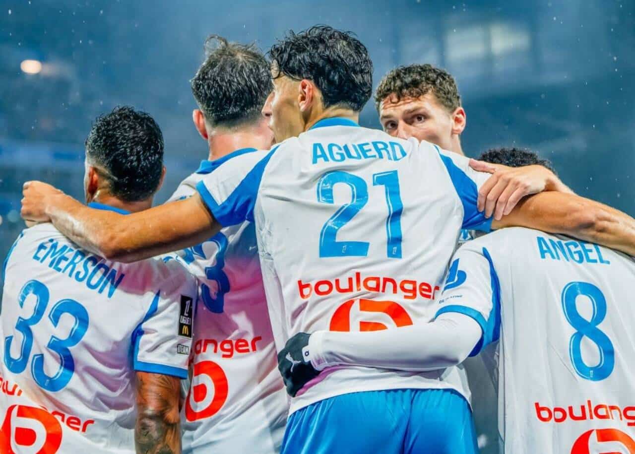 Jogadores do Olympique de Marselha