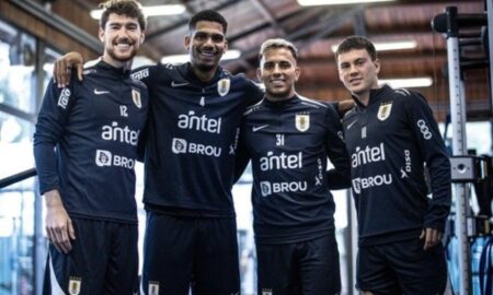 Jogadores do Uruguai