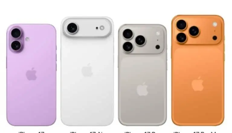 Linha Iphone 17