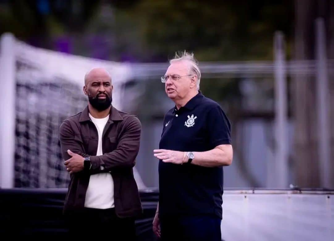 Osmar Stábile ao lado de Fabinho Soldado