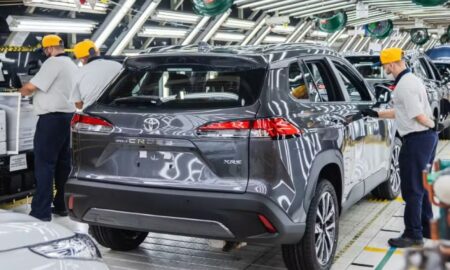 Produção do Corolla Cross na fábrica da Toyota em Sorocaba (SP)