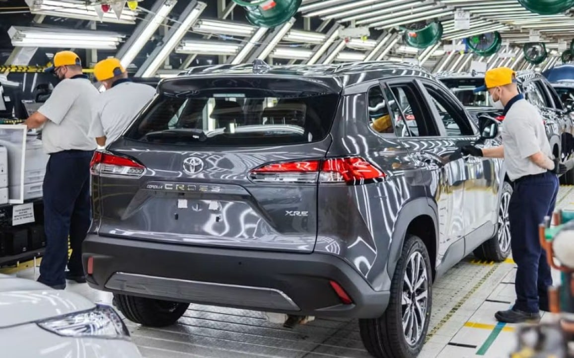 Produção do Corolla Cross na fábrica da Toyota em Sorocaba (SP)
