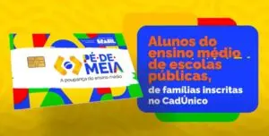 Parcela de R$ 200 do Pé-de-Meia é retomada em agosto para estudantes; veja datas