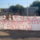 Protestos da torcida do São Paulo em frente ao CT