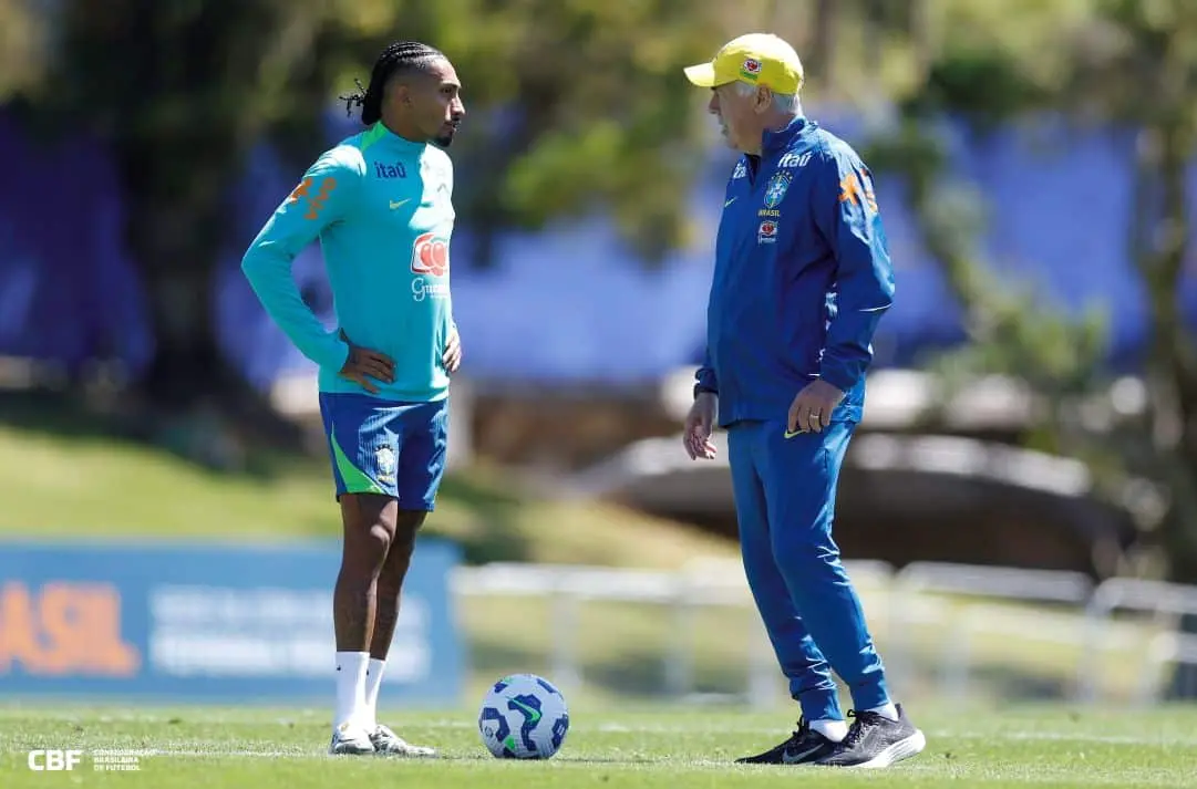 Raphinha e Ancelotti